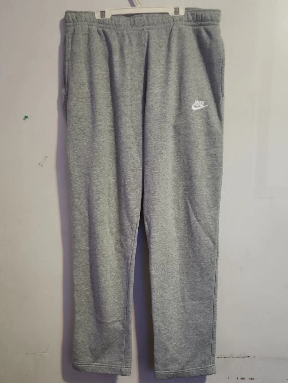Nike Gray Sweatpants with White Swoosh